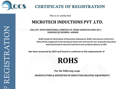 Certificate Of ROHS